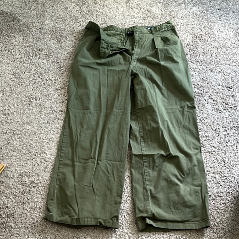 GAP Green Wide Leg Pants Utility Style